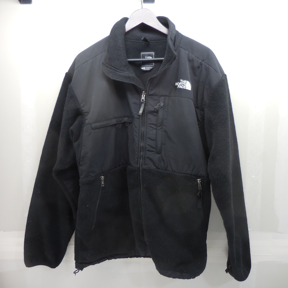 The North Face Denali Polartec Fleece Jacket Mens Large Black A193 Full Zip Coat